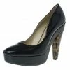 Best Sale 🔥 Stella McCartney Black Leather Corinne Platform Pumps Size 39 For 👩 Women 🔥 -Stella McCartney Shop luxury women stella mccartney new shoes p12524 001