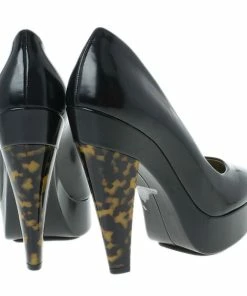 Best Sale 🔥 Stella McCartney Black Leather Corinne Platform Pumps Size 39 For 👩 Women 🔥 -Stella McCartney Shop luxury women stella mccartney new shoes p12524 006