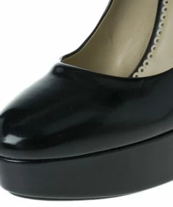 Best Sale 🔥 Stella McCartney Black Leather Corinne Platform Pumps Size 39 For 👩 Women 🔥 -Stella McCartney Shop luxury women stella mccartney new shoes p12524 008