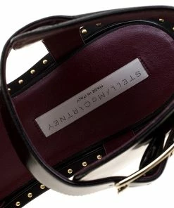 Cheap 🔥 Stella McCartney Black Faux Leather Odette Studded Flat 🩴 Sandals Size 41 For 👩 Women 👍 -Stella McCartney Shop luxury women stella mccartney new shoes p130831 006