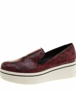 Coupon 👍 Stella McCartney Two Tone Faux Python Creeper Platform Loafers Size 40 For 👩 Women 🔥