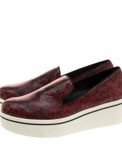 Coupon 👍 Stella McCartney Two Tone Faux Python Creeper Platform Loafers Size 40 For 👩 Women 🔥 -Stella McCartney Shop luxury women stella mccartney new shoes p130874 0004