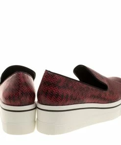 Coupon 👍 Stella McCartney Two Tone Faux Python Creeper Platform Loafers Size 40 For 👩 Women 🔥 -Stella McCartney Shop luxury women stella mccartney new shoes p130874 0005