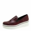 Discount 🎁 Stella McCartney Burgundy Faux Python Creeper Platform Loafers Size 41 For 👩 Women 😉 -Stella McCartney Shop luxury women stella mccartney new shoes p131500 0001