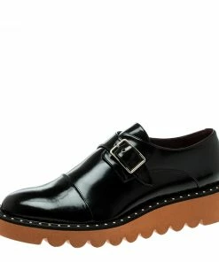 Best deal ✔️ Stella McCartney Black Faux Leather Odette Brogues Loafers Size 40 For 👩 Women ❤️