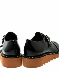 Best deal ✔️ Stella McCartney Black Faux Leather Odette Brogues Loafers Size 40 For 👩 Women ❤️ -Stella McCartney Shop luxury women stella mccartney new shoes p133474 0005