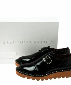Best deal ✔️ Stella McCartney Black Faux Leather Odette Brogues Loafers Size 40 For 👩 Women ❤️ -Stella McCartney Shop luxury women stella mccartney new shoes p133474 0008
