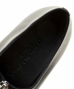 Hot Sale ❤️ Stella McCartney Black Faux Leather Zip Loafers Size 41 For 👩 Women 🛒 -Stella McCartney Shop luxury women stella mccartney new shoes p134414 0007