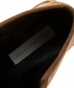 Outlet ⌛ Stella McCartney Brown Faux Suede And Leather High Clipper Platform Ankle 🥾 Boots Size 37 For 👩 Women 👍 -Stella McCartney Shop luxury women stella mccartney new shoes p135758 0008