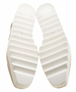 Promo ⭐ Stella McCartney Beige Faux Leather Elyse Star Platform Lace Up Derby Size 40.5 For 👩 Women 😉 -Stella McCartney Shop luxury women stella mccartney new shoes p139431 0006