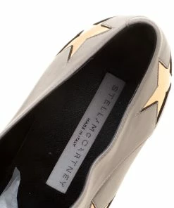 Promo ⭐ Stella McCartney Beige Faux Leather Elyse Star Platform Lace Up Derby Size 40.5 For 👩 Women 😉 -Stella McCartney Shop luxury women stella mccartney new shoes p139431 0007