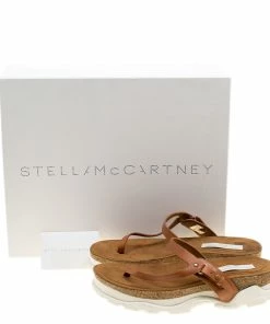 Wholesale 💯 Stella McCartney Brown Faux Leather Altea Platform Slides Size 41 For 👩 Women 💯 -Stella McCartney Shop luxury women stella mccartney new shoes p139504 0008