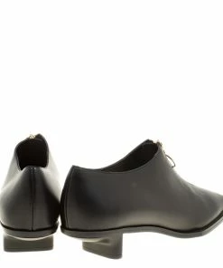 Top 10 🔔 Stella McCartney Black Faux Leather Square Toe Zip Slip On Size 38 For 👩 Women 🔔 -Stella McCartney Shop luxury women stella mccartney new shoes p139528 0005