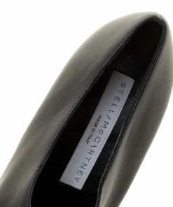 Top 10 🔔 Stella McCartney Black Faux Leather Square Toe Zip Slip On Size 38 For 👩 Women 🔔 -Stella McCartney Shop luxury women stella mccartney new shoes p139528 0007