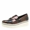 Best Pirce 🔥 Stella McCartney Metallic Grey Faux Leather Binx Star Platform Slip On 👟 Sneakers Size 41 For 👩 Women 🧨 -Stella McCartney Shop luxury women stella mccartney new shoes p139763 001