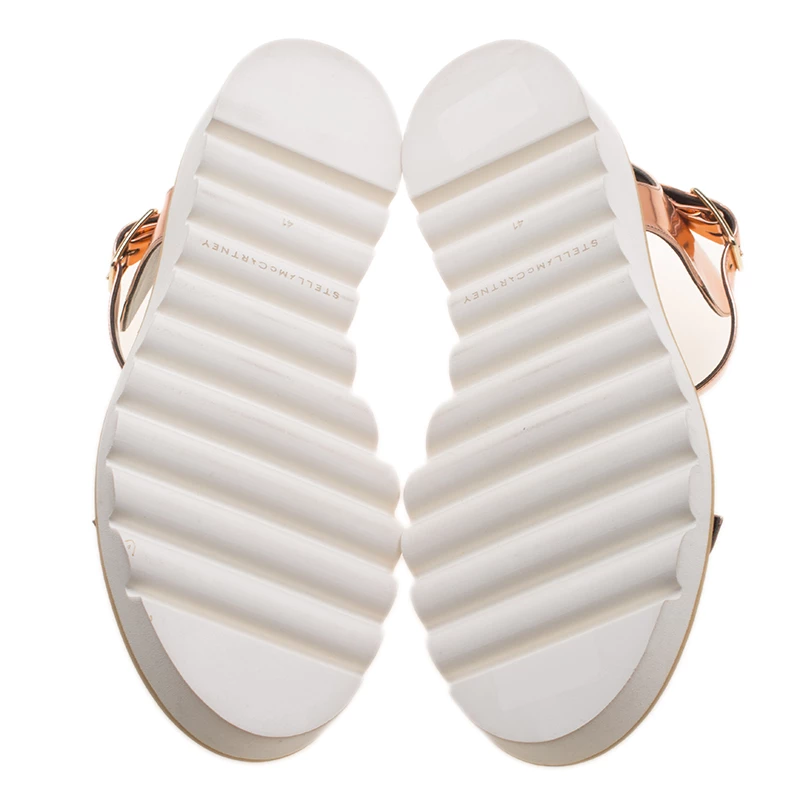 Best deal ๐ Stella McCartney Metallic Bronze Faux Leather Odette Studded Flat ๐ฉด Sandals Size 41 For ๐ฉ Women โจ 8 Best deal ๐ Stella McCartney Metallic Bronze Faux Leather Odette Studded Flat ๐ฉด Sandals Size 41 For ๐ฉ Women โจ - Image 6