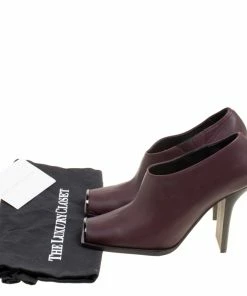 Best reviews of 🔔 Stella McCartney Burgundy Faux Leather Square Toe Ankle 🥾 Boots Size 37 For 👩 Women 👍 -Stella McCartney Shop luxury women stella mccartney new shoes p167116 008