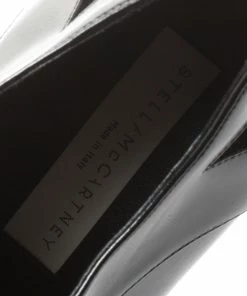 Best Sale 🎉 Stella McCartney Black Faux Leather Elyse Star Platform Derby Size 40 For 👩 Women 🎁 -Stella McCartney Shop luxury women stella mccartney new shoes p183911 004