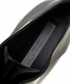 Best reviews of ✔️ Stella McCartney Black Faux Patent Leather Elyse Platform Derby Size 41 For 👩 Women 🤩 -Stella McCartney Shop luxury women stella mccartney new shoes p184115 005