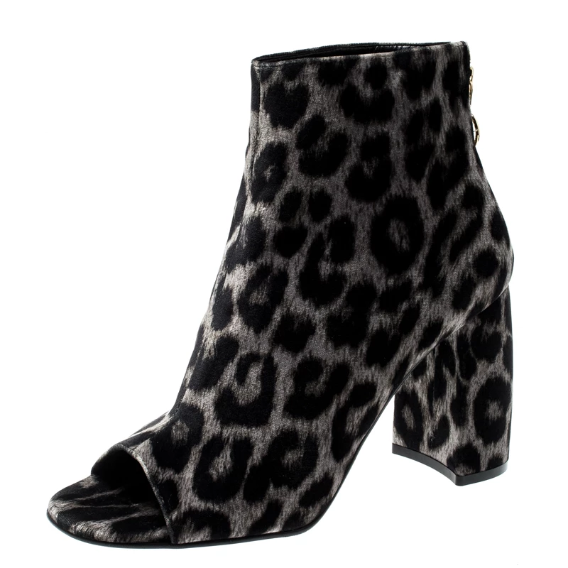 Promo ๐ Stella McCartney Beige Leopard Printed Velvet Peep Toe Block Heel Ankle ๐ฅพ Boots Size 39 For ๐ฉ Women ๐คฉ 3 Promo ๐ Stella McCartney Beige Leopard Printed Velvet Peep Toe Block Heel Ankle ๐ฅพ Boots Size 39 For ๐ฉ Women ๐คฉ