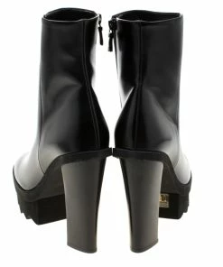 Discount 🔔 Stella McCartney Black Faux Leather Platform Ankle 🥾 Boots Size 40 For 👩 Women ⌛ -Stella McCartney Shop luxury women stella mccartney new shoes p206491 005