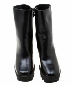 Discount 🔔 Stella McCartney Black Faux Leather Platform Ankle 🥾 Boots Size 40 For 👩 Women ⌛ -Stella McCartney Shop luxury women stella mccartney new shoes p206491 006