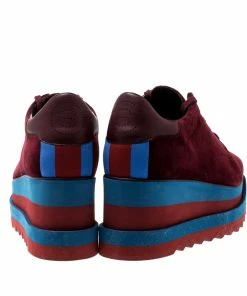 Wholesale 🎉 Stella McCartney Burgundy Velvet Elyse 👟 Sneakers Size 41 For 👩 Women ⭐ -Stella McCartney Shop luxury women stella mccartney new shoes p206927 007