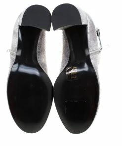 Best Sale 🎉 Stella McCartney Metallic Silver Python Embossed Faux Leather Ankle 🥾 Boots Size 38 For 👩 Women 🎉 -Stella McCartney Shop luxury women stella mccartney new shoes p208833 002