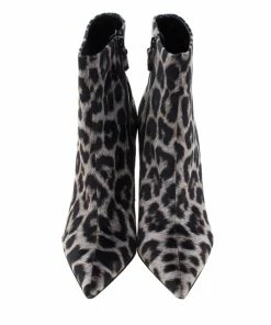 Brand new 🌟 Stella McCartney Two Tone Leopard Print Velvet Ankle 🥾 Boots Size 40 For 👩 Women ✨ -Stella McCartney Shop luxury women stella mccartney new shoes p209366 005