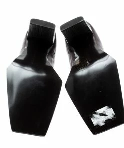 Flash Sale ⭐ Stella McCartney Burgundy Faux Leather Square Toe Ankle 🥾 Boots Size 38 For 👩 Women 🔔 -Stella McCartney Shop luxury women stella mccartney new shoes p210323 001