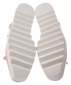 Best Pirce 🌟 Stella McCartney Metallic Rose Gold Faux Leather Elyse Star Platform Lace Up Derby Size 38 For 👩 Women 😍 -Stella McCartney Shop luxury women stella mccartney new shoes p249317 009