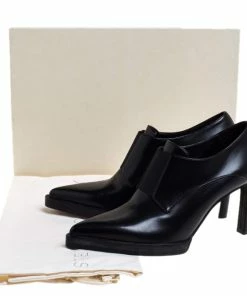 New ✔️ Stella McCartney Black Faux Leather Pointed Toe Ankle Booties Size 36 For 👩 Women 🔔 -Stella McCartney Shop luxury women stella mccartney new shoes p265974 008