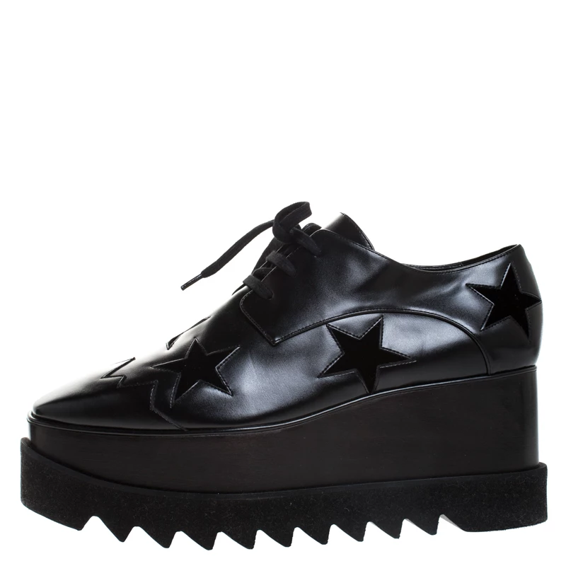 Best Pirce โ๏ธ Stella McCartney Black Faux Leather And Velvet Elyse Star Platform Lace Up Booties Size 40 For ๐ฉ Women ๐ฅฐ 4 Best Pirce โ๏ธ Stella McCartney Black Faux Leather And Velvet Elyse Star Platform Lace Up Booties Size 40 For ๐ฉ Women ๐ฅฐ - Image 2