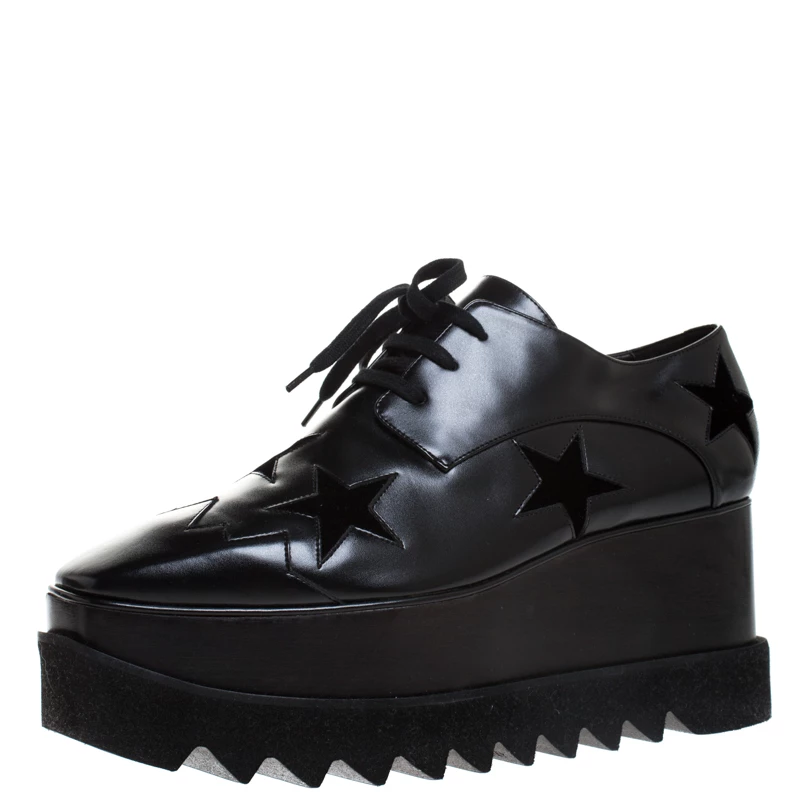 Best Pirce โ๏ธ Stella McCartney Black Faux Leather And Velvet Elyse Star Platform Lace Up Booties Size 40 For ๐ฉ Women ๐ฅฐ 3 Best Pirce โ๏ธ Stella McCartney Black Faux Leather And Velvet Elyse Star Platform Lace Up Booties Size 40 For ๐ฉ Women ๐ฅฐ