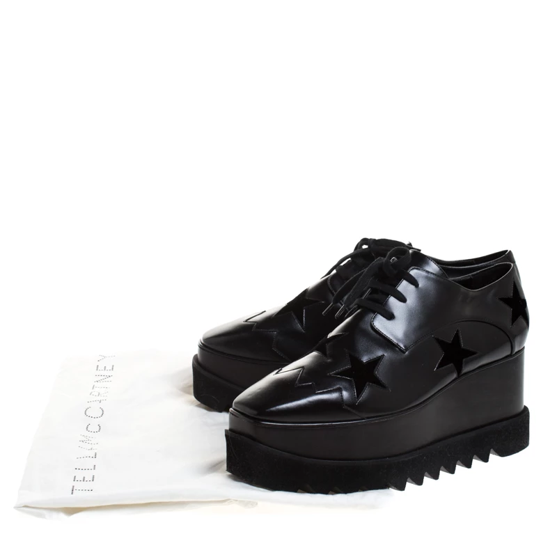 Best Pirce โ๏ธ Stella McCartney Black Faux Leather And Velvet Elyse Star Platform Lace Up Booties Size 40 For ๐ฉ Women ๐ฅฐ 10 Best Pirce โ๏ธ Stella McCartney Black Faux Leather And Velvet Elyse Star Platform Lace Up Booties Size 40 For ๐ฉ Women ๐ฅฐ - Image 8