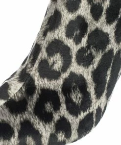 Deals 🥰 Stella McCartney Black Leopard Print Velvet Pointed Toe Ankle Booties Size 37 For 👩 Women 🔔 -Stella McCartney Shop luxury women stella mccartney new shoes p299914 003