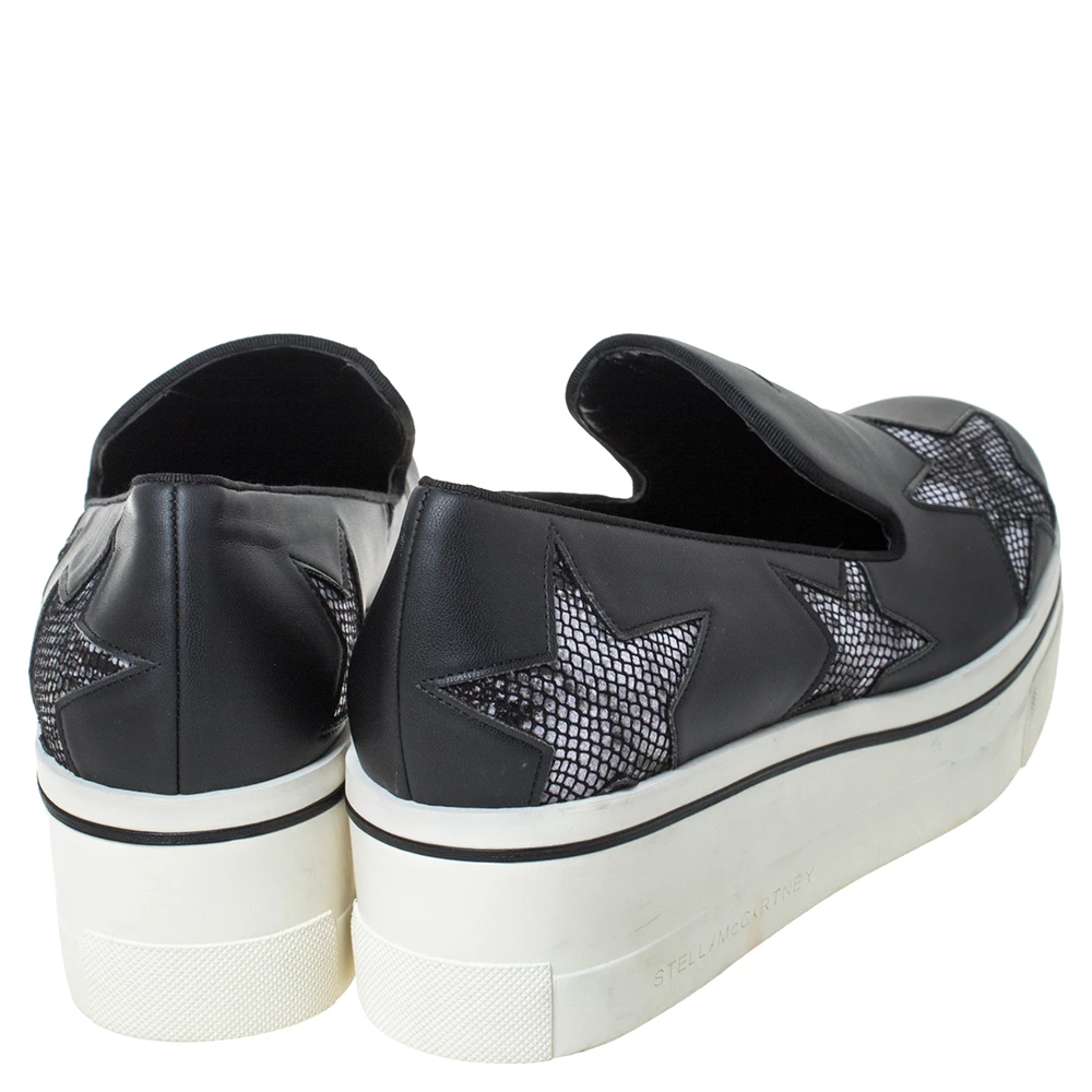 Coupon 💯 Stella McCartney Black Faux Leather Star Platform Slip On 👟 Sneakers Size 38 For 👩 Women 😉 7 Coupon 💯 Stella McCartney Black Faux Leather Star Platform Slip On 👟 Sneakers Size 38 For 👩 Women 😉 - Image 5