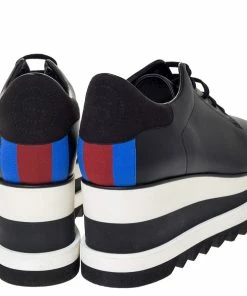 Best reviews of 😀 Stella McCartney Black Faux Leather Elyse Platform Lace Up 👟 Sneakers 40 For 👩 Women 🎁 -Stella McCartney Shop luxury women stella mccartney new shoes p301273 007
