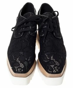 Cheap 🧨 Stella McCartney Black Lace Elyse Platform Lace Up 👟 Sneakers Size 39 For 👩 Women 😍 -Stella McCartney Shop luxury women stella mccartney new shoes p301275 002