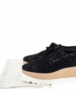 Cheap 🧨 Stella McCartney Black Lace Elyse Platform Lace Up 👟 Sneakers Size 39 For 👩 Women 😍 -Stella McCartney Shop luxury women stella mccartney new shoes p301275 006