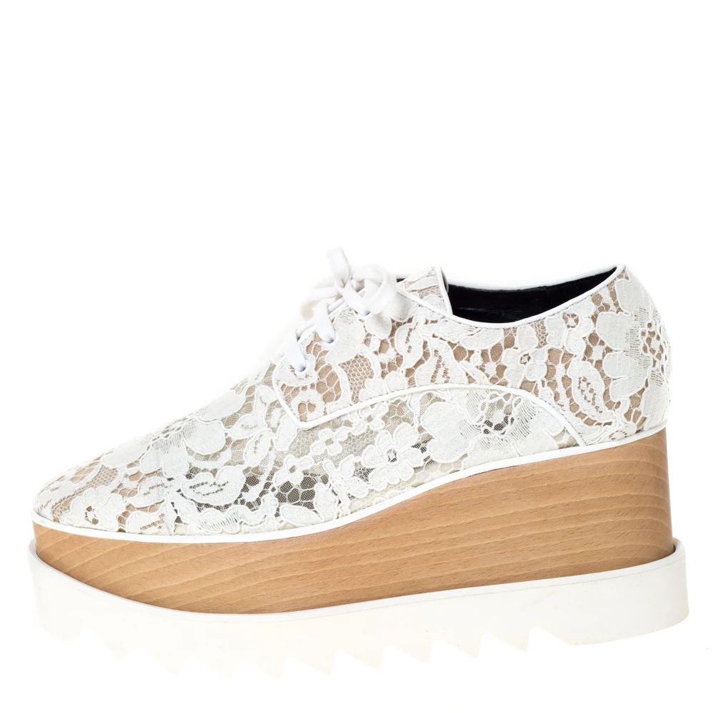 Best deal ⭐ Stella McCartney White Lace Elyse Platform Lace Up 👟 Sneakers Size 36.5 For 👩 Women 🛒 4 Best deal ⭐ Stella McCartney White Lace Elyse Platform Lace Up 👟 Sneakers Size 36.5 For 👩 Women 🛒 - Image 2