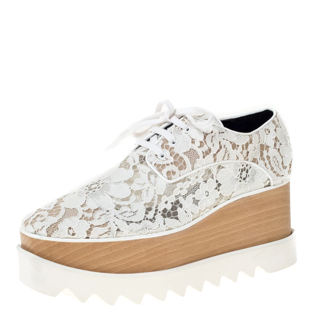 Best deal ⭐ Stella McCartney White Lace Elyse Platform Lace Up 👟 Sneakers Size 36.5 For 👩 Women 🛒 3 Best deal ⭐ Stella McCartney White Lace Elyse Platform Lace Up 👟 Sneakers Size 36.5 For 👩 Women 🛒
