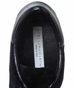 Hot Sale 😉 Stella McCartney Black Velet Elyse Platform Lace Up 👟 Sneakers Size 39.5 For 👩 Women 😀 -Stella McCartney Shop luxury women stella mccartney new shoes p301331 006 scaled