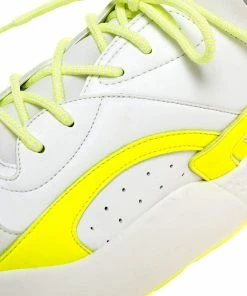 Cheapest 💯 Stella McCartney White/Neon Green Faux Leather/Fabric Eclypse Lace 👟 Sneakers Size 41 For 👩 Women 😀 -Stella McCartney Shop luxury women stella mccartney new shoes p314408 007