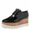 Best reviews of 🔥 Stella McCartney Black Faux Patent Leather Elyse Platform Derby 👟 Sneakers Size 40 For 👩 Women 👍