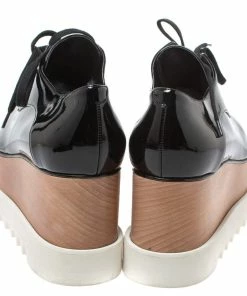 Best reviews of 🔥 Stella McCartney Black Faux Patent Leather Elyse Platform Derby 👟 Sneakers Size 40 For 👩 Women 👍 -Stella McCartney Shop luxury women stella mccartney new shoes p326801 008