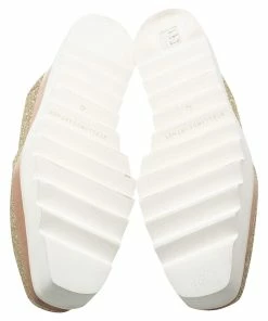 Buy 😉 Stella McCartney Metallic Gold Glitter Elyse Platform Derby 👟 Sneakers Size 40 For 👩 Women ✔️ -Stella McCartney Shop luxury women stella mccartney new shoes p326846 007