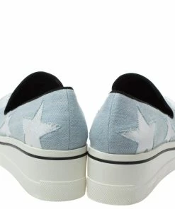 Cheap 🎁 Stella McCartney Light Blue Denim Binx Star Platform Slip On 👟 Sneakers Size 41 For 👩 Women 🔔 -Stella McCartney Shop luxury women stella mccartney new shoes p326871 006