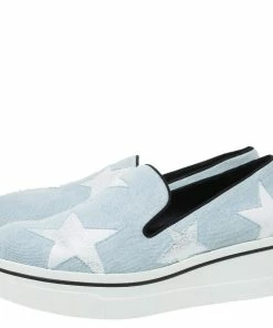 Budget 🧨 Stella McCartney Blue Denim Star Binx Platform 👟 Sneakers Size 40 For 👩 Women 🧨 -Stella McCartney Shop luxury women stella mccartney new shoes p327351 001