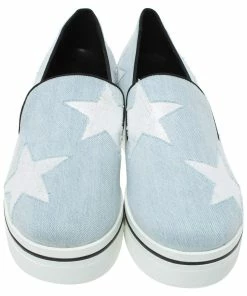 Budget 🧨 Stella McCartney Blue Denim Star Binx Platform 👟 Sneakers Size 40 For 👩 Women 🧨 -Stella McCartney Shop luxury women stella mccartney new shoes p327351 002